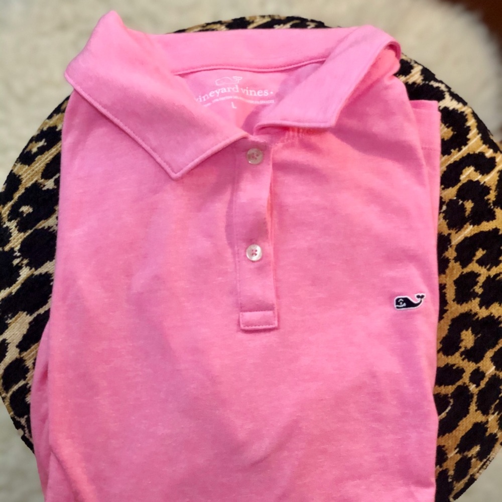 Pink Vineyard Vines Polo